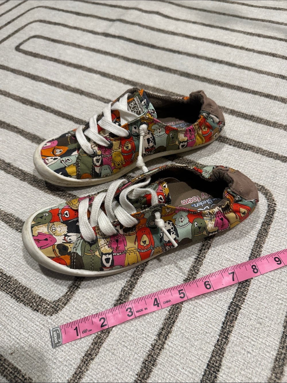 BOBS from Skechers Multi-Color Dog Lovers Canvas Sneakers